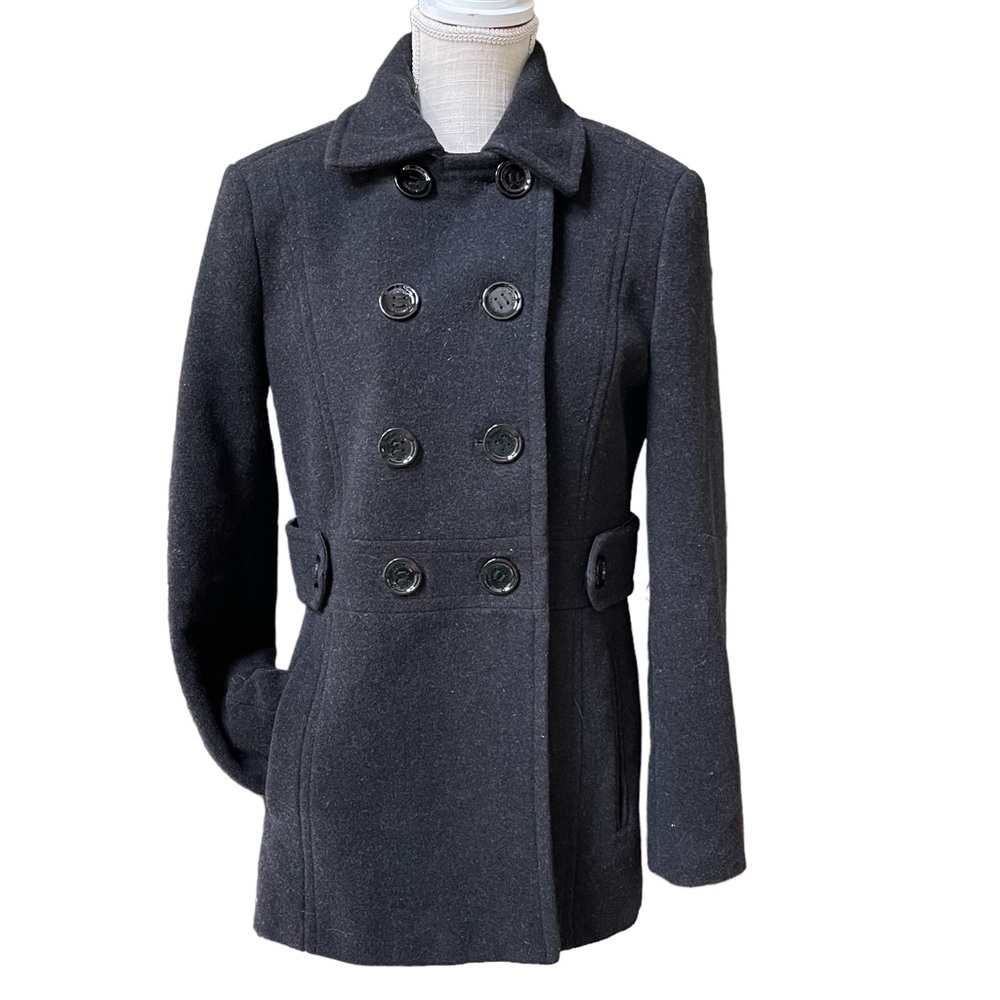 Calvin Klein Double Breasted Wool Peacoat Winter Jacket Size: 4